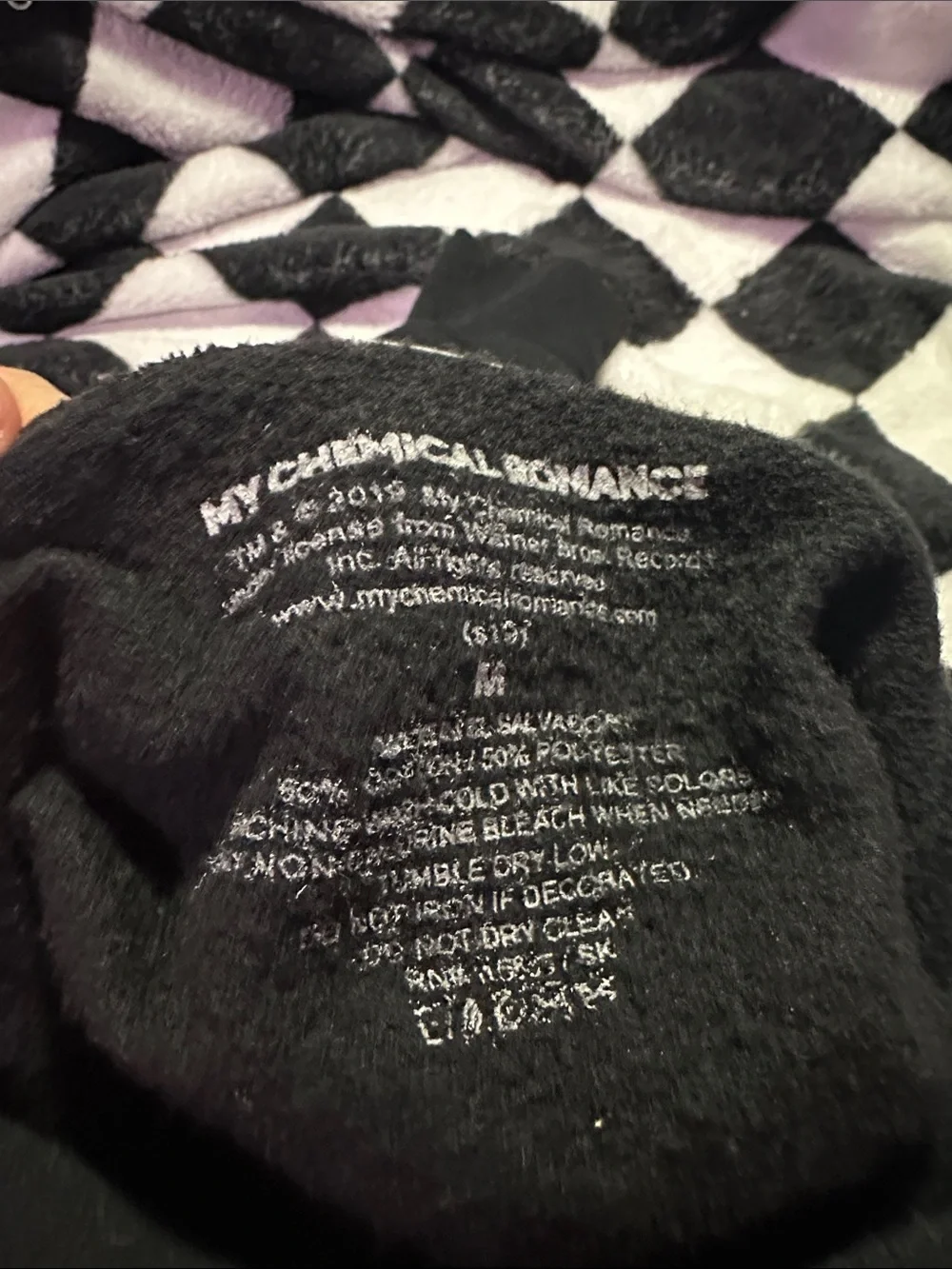 My Chemical Romance Black Cropped Hoodie with Pink Graphic - Picture 6 of 6